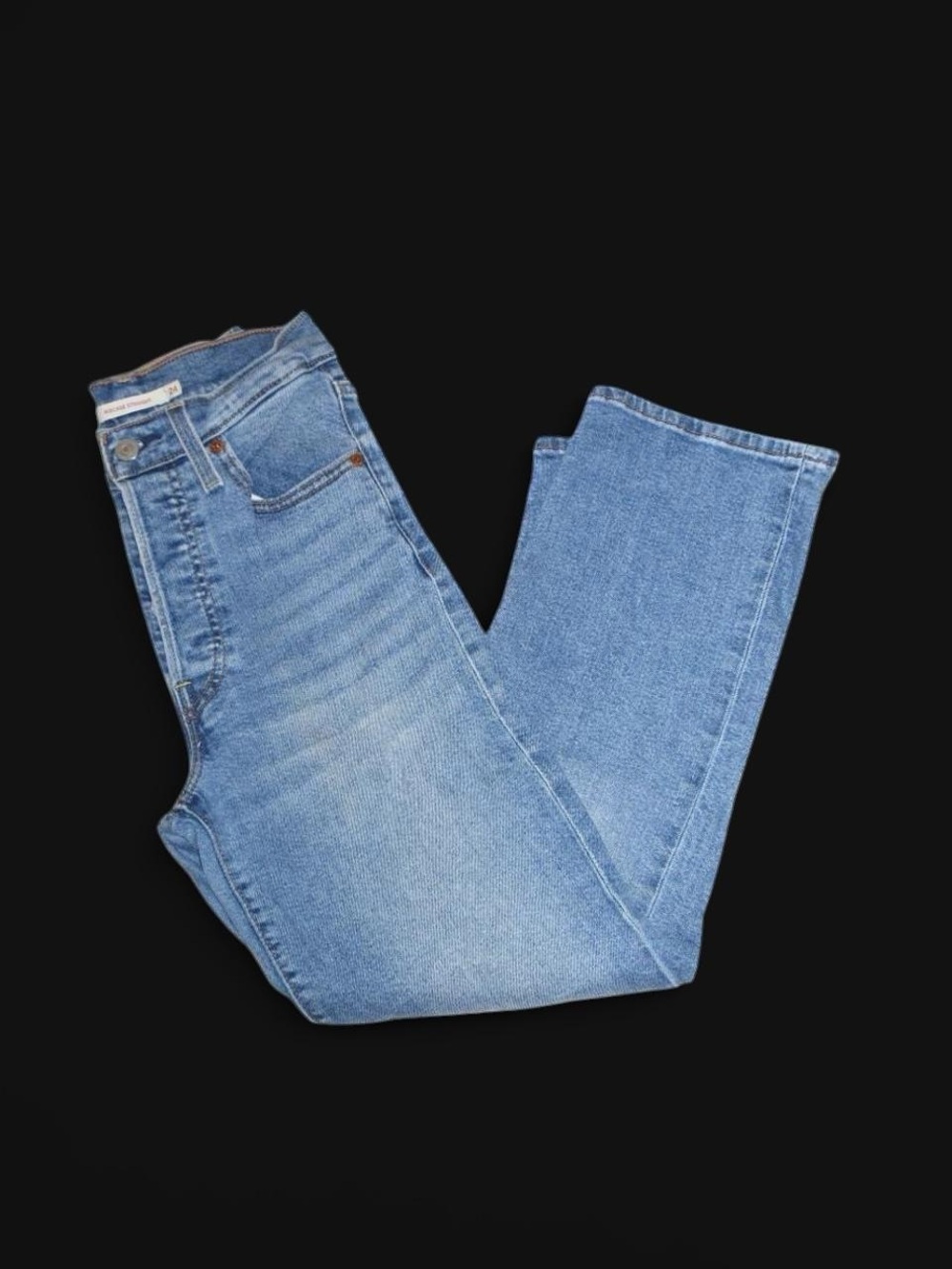 Levi’s Ribcage Straight High Rise Jeans Light Wash Size 24